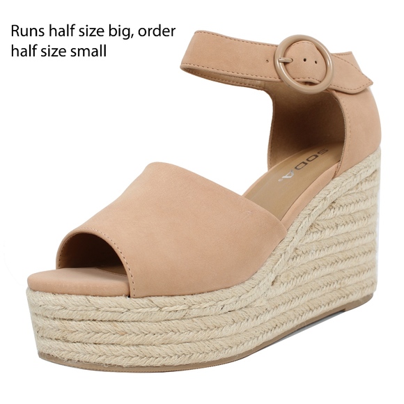 Dark Nude Open Toe Ankle Strap Espadrill - Picture 2 of 5